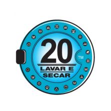 20 lavar e secar